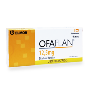 OFAFLAN 12,5MG X 6 SUPOSITORIO PED (DICLOFENAC P) (TABLETAS) (ELMOR)