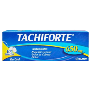 TACHIFORTE 650MG X 10 TAB (ACETAMINOFEN) (TABLETAS) (ELMOR)