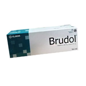 BRUDOL 400MG/65MG X 20 COMP (IBUPROFENO+CAFEINA) (TABLETAS) (ELMOR)