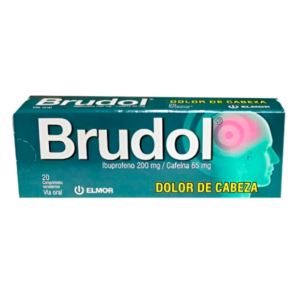BRUDOL 200MG/65MG X 20 COMP (IBUPROFENO+CAFEINA) (TABLETAS) (ELMOR)