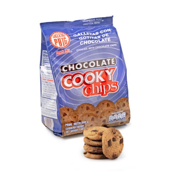 GALLETAS COOKY CHIPS 200G (PUIG)