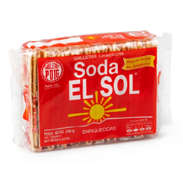 GALLETA SODA EL SOL X 10 UNID (PUIG)