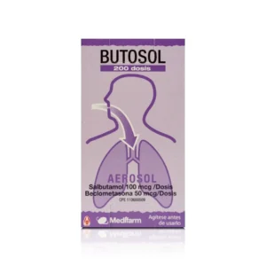 BUTOSOL INH 100-50/200 DOSIS (SALBUTAMOL/BECLOMETASONA) (MEDIFARM)