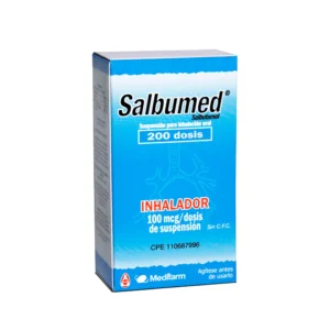 SALBUMED SALBUTAMOL 100MCG/DOSIS 200 DOSIS (INHALADOR)(MEDIFARM)