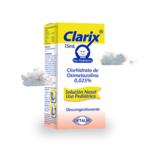 CLARIX 0.025% SOL NASAL PED X 15 ML (OXIMETAZOLINA)(OFTALMI)(GOTAS)