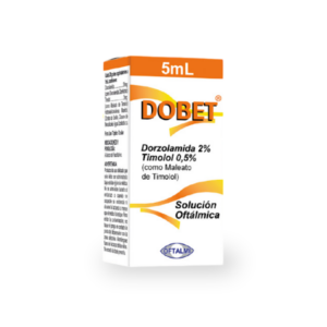 DOBET 2%-0.5% SOL OFTAL X 5ML (TIMOLOL/DORZOLAMIDA)(OFTALMI)(GOTAS)