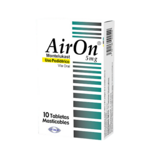 AIRON 5MG X 10 TAB (MONTELUKAST)(OFTALMI)(TABLETAS)