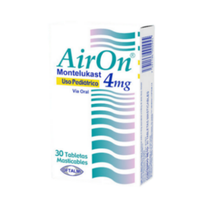 AIRON 4MG X 30 TAB MAST PED (MONTELUKAST)(OFTALMI)(TABLETAS)