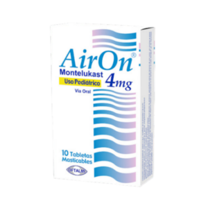 AIRON 4MG X 10 TAB (MONTELUKAST)(OFTALMI)(TABLETAS)