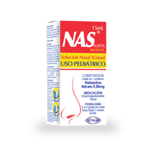 NAS 0.05% SOL NASAL PED X 15 ML (NAFAZOLINA)(OFTALMI)