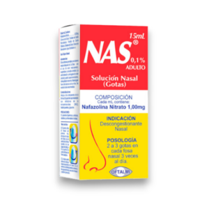NAS 0.1% SOL NASAL ADUL X 15ML (NAFAZOLINA) (GOTAS)(OFTALMI)