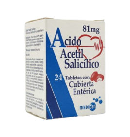 ACIDO ACETILSALICILICO 81 MG X 24 TAB (MEDIGEN)