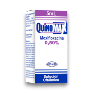 QUINOMAX 0.50% SOL OFTAL X 5ML (MOXIFLOXACINA)(OFTALMI)