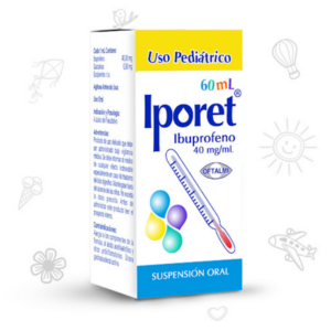 IPORET 40MG/ML JBE PED X 60ML (IBUPROFENO) (OFTALMI) (JARABES)