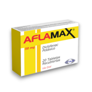AFLAMAX 50MG X 20 TAB (DICLOFENAC POTASICO)(OFTALMI)(TABLETAS)