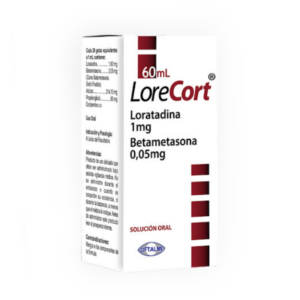 LORECORT 1MG/0,05MG SUSP X 60ML (LORATADINA/BETAMETASONA)(OFTALMI)(JARABES)
