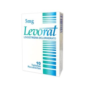 LEVORAT 5MG X 10 TAB (LEVOCETIRIZINA)(OFTALMI)(TABLETAS)
