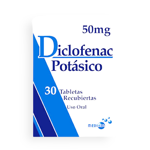 DICLOFENAC POTASICO 50MG X 30 TAB (MEDIGEN)(TABLETAS)