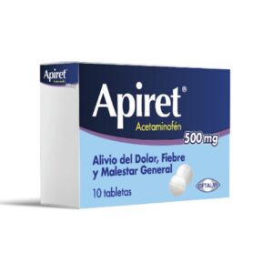 APIRET 500MG X 10 TAB (ACETAMINOFEN)(OFTALMI)