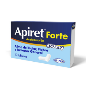 APIRET FORTE 650 MG X 10 TAB (ACETAMINOFEN) (OFTALMI)