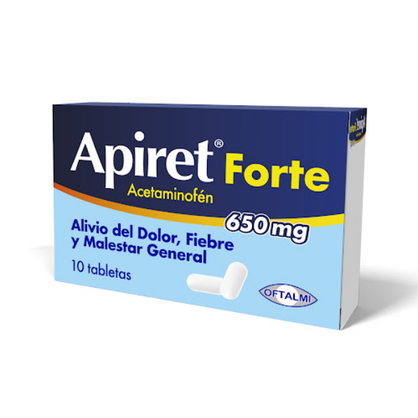 APIRET FORTE 650 MG X 10 TAB (ACETAMINOFEN) (OFTALMI)