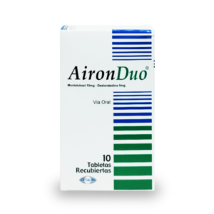 AIRON DUO 10MG-5MG X 10 TAB (MONTELUKAST-DESLORATADINA) (OFTALMI)