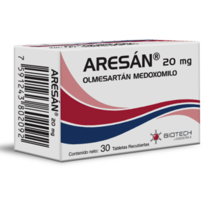 ARESAN 20MG X 30 TAB (OLMESARTAN)(BIOTECH)