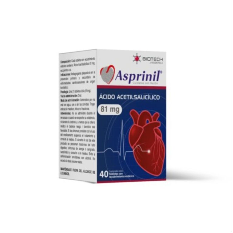 # ASPRINIL 81 MG X 40 TAB (ACIDO ACETILSALICILICO)(BIOTECH)