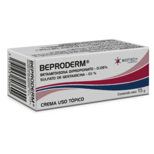 BEPRODERM BETAMETASONA + GENTAMICINA 15G (BIOTECH)(CREMAS)