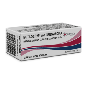 BETADERM CON GENTAMICINA 15 GR (BETAMETSONA/GENTAMICINA)(BIOTECH)
