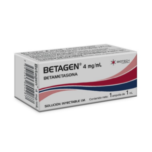 BETAGEN 4 MG/1ML AMP (FOSFATO DE BETAMETASONA) (AMPOLLAS) BIOTECH