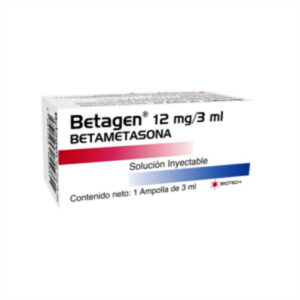BETAGEN 12MG/3ML (BETAMETASONA) (BIOTECH) (AMPOLLAS)