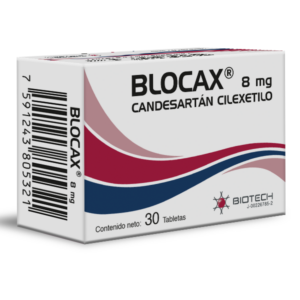 BLOCAX 8MG X 30 TAB (CANDESARTAN) (BIOTECH)(TABLETAS)