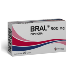BRAL 500MG X 20 TAB (DIPIRONA)(BIOTECH)(TABLETAS)