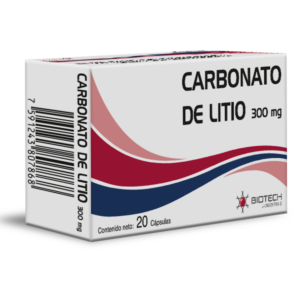 CARBONATO DE LITIO 300MG X 20 TAB (BIOTECH)(TABLETAS)
