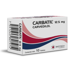 CARBATIL 12.5 MG X 10 TAB (CARVEDILOL) (BIOTECH) (tabletas)