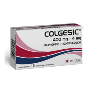 COLGESIC 400 MG/4MG X 15 TAB (IBUPROFENO+TIOCOLCHICOSIDO)(TABLETAS)(BIOTECH)