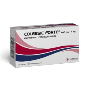 COLGESIC FORTE 600MG/4MG X 10COM(IBUPROFENO+TIOCOLCHICOSIDO) (BIOTECH)(TABLETAS)