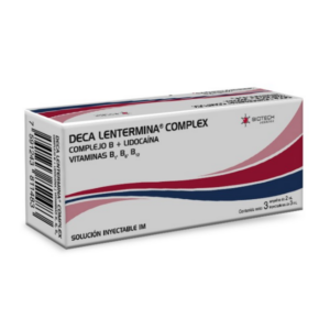DECA LENTERMINA COMPLEX X 3 AMP (COMPLEJO B+LIDOCAINA)(BIOTECH)(AMPOLLAS)
