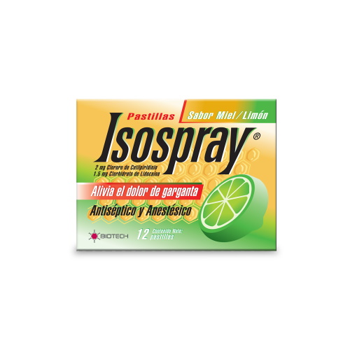 ISOSPRAY 2 MG-1.5 MG X 12 TAB (BIOTECH)