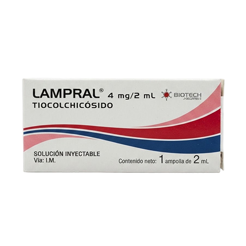 LAMPRAL 4MG / 2 ML X I AMP (TIOCOLCHICOSIDO) (BIOTECH)