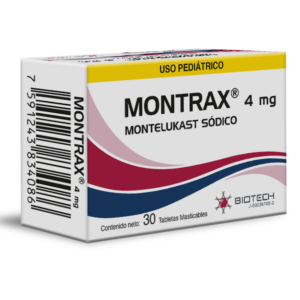 MONTRAX 4MG X 30 TAB MAST PED (MONTELUKAST) (BIOTECH)