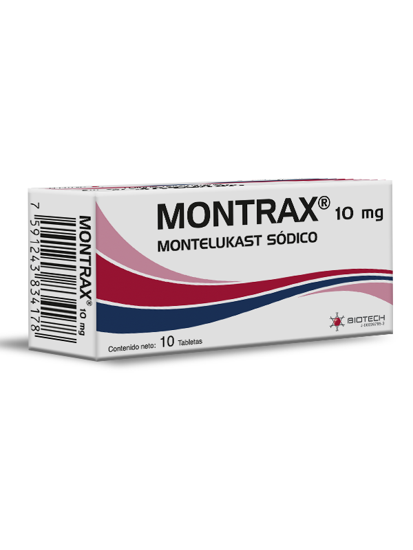 MONTRAX 10MG X 10 TAB (MONTELUKAS)(BIOTECH)(TABLETAS)