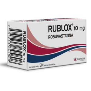 RUBLOX 10MG X 30TAB (ROSUVASTATINA)(BIOTECH)