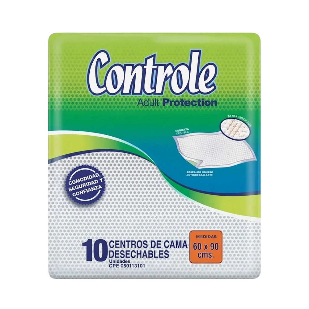 CENTRO DE CAMA DESECHABLE X 10 (CONTROLE)