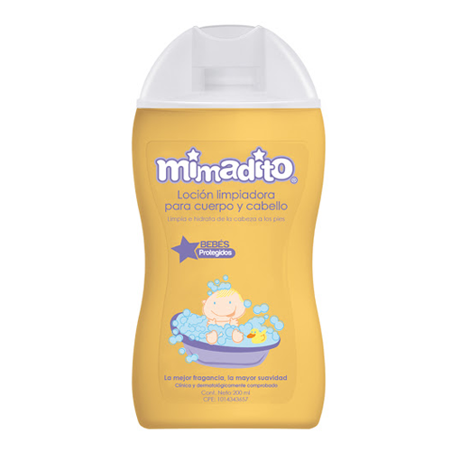 LOCION LIMPIADORA PARA CUERPO Y CABELLO 200ML (MIMADITO)