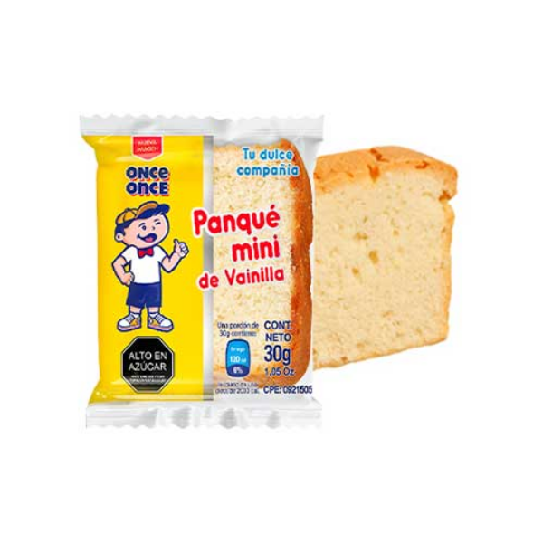 PANQUE MINI DE VAINILLA 360GR (ONCE ONCE)