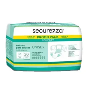 PAÑAL ADULTO SECUREZZA COMFORT TALLA M X 20 UND (PHARSANA)