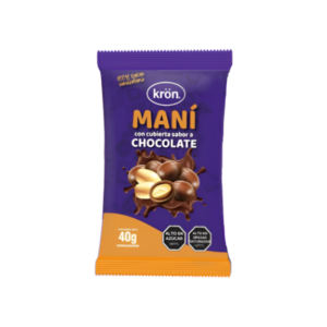 MANI CON CUBIERTA SABOR A CHOCOLATE X 40 GR (KRON)