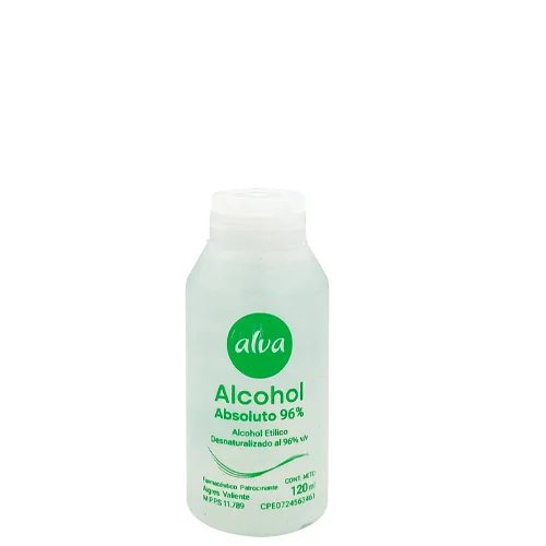 ALCOHOL ABSOLUTO 96% X 120ML (ALVA)